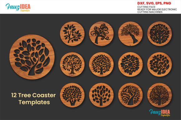 12 Tree Coaster Svg Templates: Crafting Made Easy