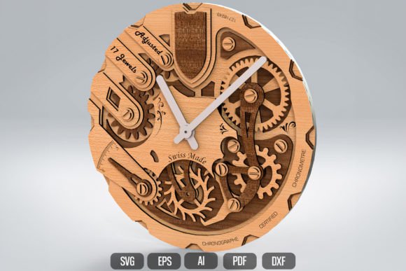 Clock Files for Laser Cutters SVG: Create Custom Timepieces
