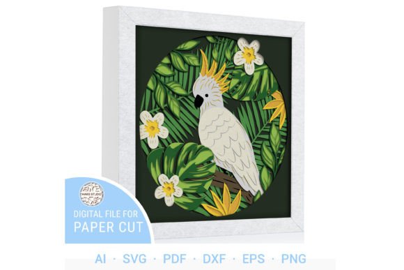 Cockatoo Multilayer Paper Cut File for Crafts