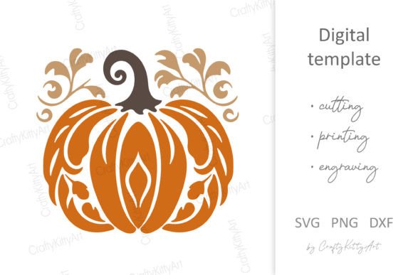 Create H1 From Decorative Ornate Pumpkin SVG Cut File MAXIMUM 60 CHARACTERS with Rules Natural, not keyword stuffing, Plain text title only, no list, no explanation, no quotes, no markdown
