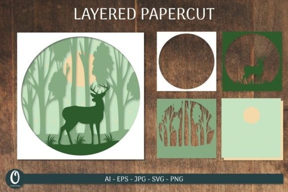 Create Magic with Christmas Layered Paper Cut Card SVG