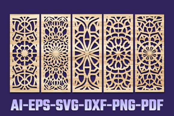 Enhance Your Space with Laser Cut Ornamental Panel Template 57