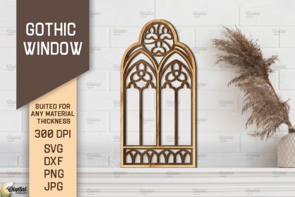Gothic Window SVG: Elegant Arched Frame Designs