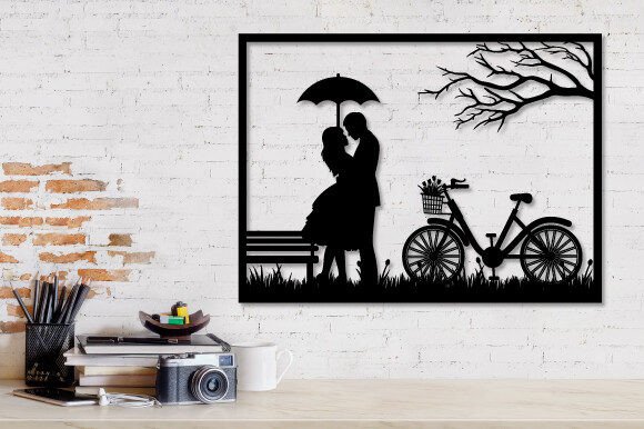 Loving Couple Design Wall Decor Svg
