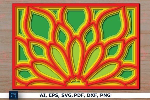 Multi-Layer Home Decor Wall Art SVG for Modern Design
