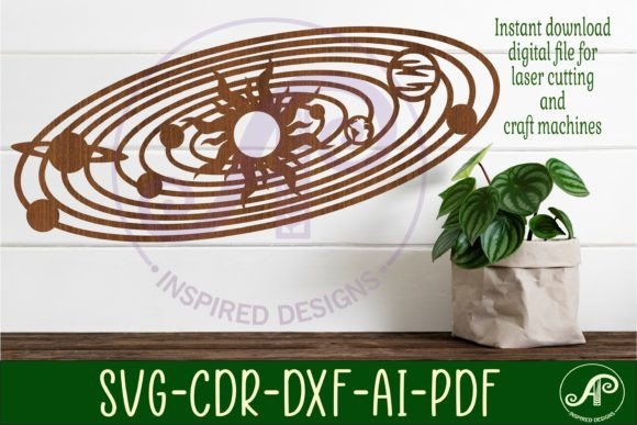 Solar System Wall Art Sign: A Stunning SVG File Download