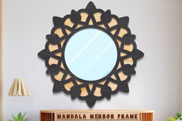Stunning Laser Cut Mandala Mirror Frame Svg Design