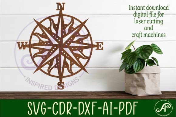 Sun Compass Wall Art Sign SVG: Your Next Creative Project