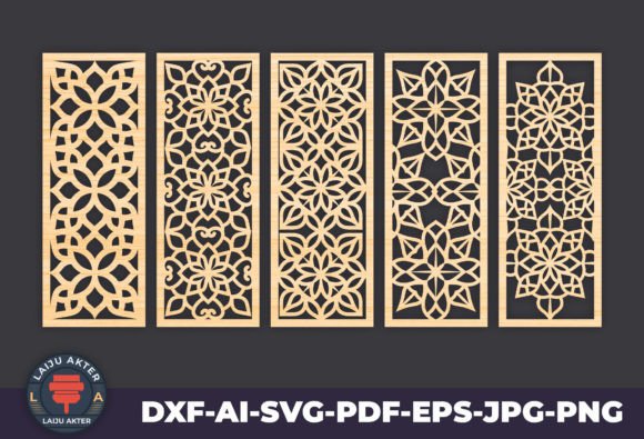 Svg Laser Cut Decorative Panel Set: Elevate Your Design Projects