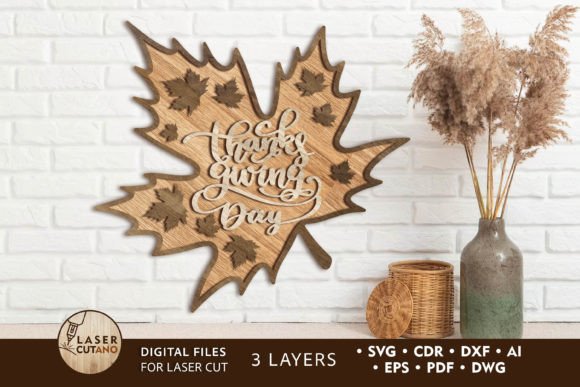 Thanksgiving Day Laser Cut Template