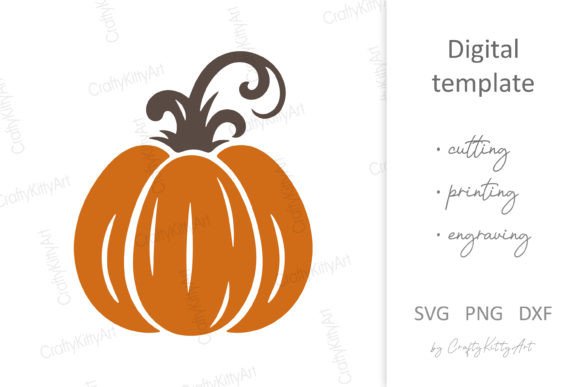 Thanksgiving Day Pumpkin SVG Cut File for Autumn Crafts