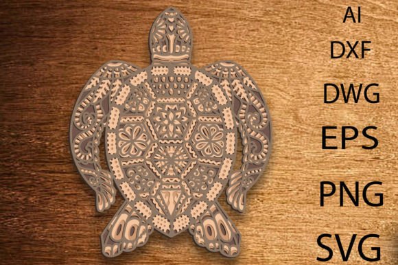 Turtle Multilayer Svg: A Unique Paper Cut Design for Crafters