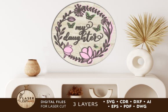Wall Panel Decorative Multilayer File: Cozy Home Sign